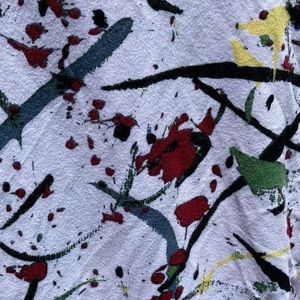 Serena Williams Paint Splatter Pattern Ladies 2XL Lounge Pants EUC